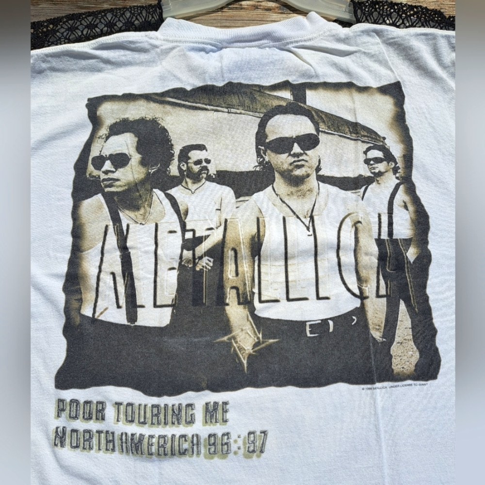 Vintage Metallica 1996 Poor Me concert shirt XL Excellent condition